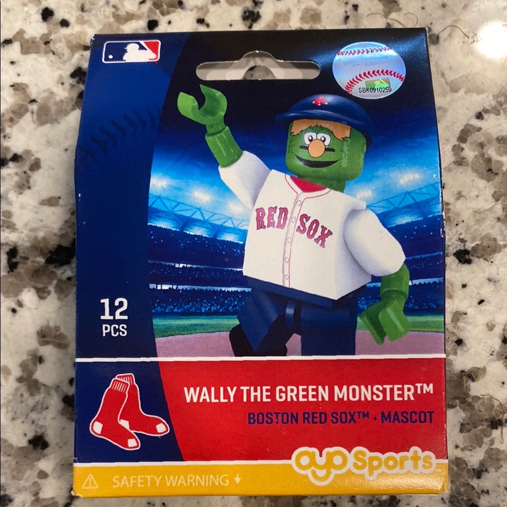 Wally the Green Monster Toy Red Sox Mascot